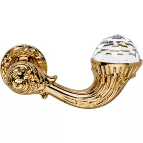   Linea Cali Brilliant Crystal aranyozott körrozettás kilincsgarnitúra 1526 RB 113 OZ