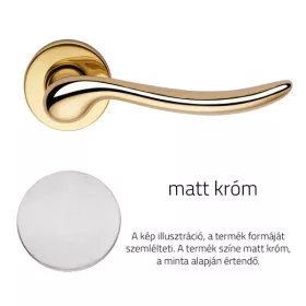   Linea Cali Beta matt króm körrozettás kilincsgarnitúra 488 RB 027 CS