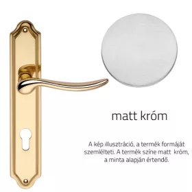   Linea Cali Beta matt króm Pajzsos kilincsgarnitúra 488 PL CS