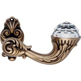   Linea Cali Brilliant Crystal matt patinás díszes rozettás kilincsgarnitúra 1526 RB 015 PM