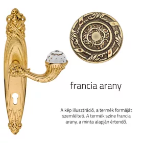  Linea Cali Brilliant Crystal francia arany Pajzsos kilincsgarnitúra 1531 PL OF