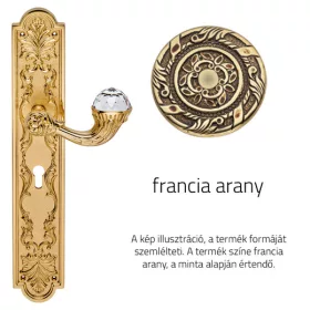   Linea Cali Brilliant Crystal francia arany Pajzsos kilincsgarnitúra 1530 PL OF