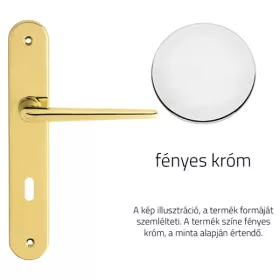   Linea Cali Brixia fényes króm Pajzsos kilincsgarnitúra 760 PL CR