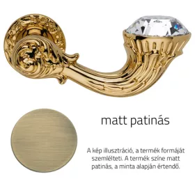   Linea Cali Brilliant Diamond matt patinás körrozettás kilincsgarnitúra 1525 RB 113 PM