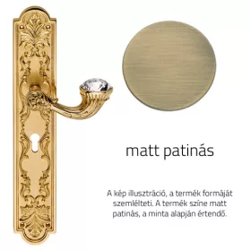   Linea Cali Brilliant Diamond matt patinás Pajzsos kilincsgarnitúra 1529 PL PM