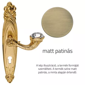   Linea Cali Brilliant Diamond matt patinás Pajzsos kilincsgarnitúra 1528 PL PM