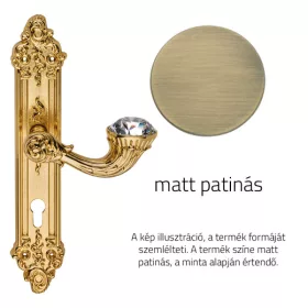   Linea Cali Brilliant Diamond matt patinás Pajzsos kilincsgarnitúra 1527 PL PM