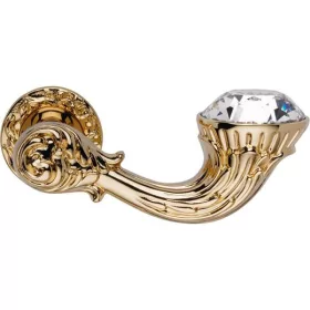   Linea Cali Brilliant Diamond francia arany körrozettás kilincsgarnitúra 1525 RB 113 OF