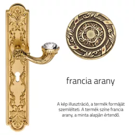   Linea Cali Brilliant Diamond francia arany Pajzsos kilincsgarnitúra 1529 PL OF