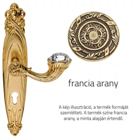   Linea Cali Brilliant Diamond francia arany Pajzsos kilincsgarnitúra 1528 PL OF