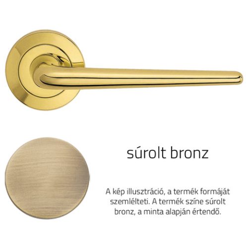 Linea Cali Brixia súrolt bronz körrozettás kilincsgarnitúra 760 RB 102 OG