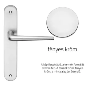   Linea Cali Brixia Zincral fényes króm Pajzsos kilincsgarnitúra 479 PL CR
