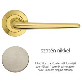   Linea Cali Brixia szatén nikkel körrozettás kilincsgarnitúra 760 RB 102 NS