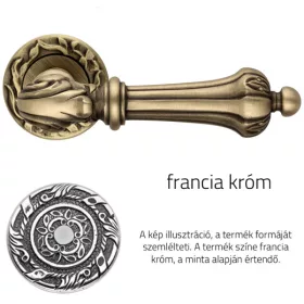   Linea Cali Charme francia króm körrozettás kilincsgarnitúra 1590 RB 113 NF