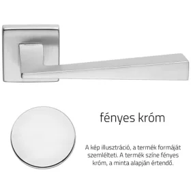   Linea Cali Conica Zincral fényes króm négyzetrozettás kilincsgarnitúra 486 RB 088 CR