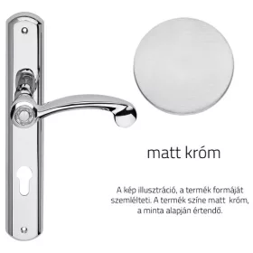   Linea Cali Cosmic matt króm Pajzsos kilincsgarnitúra 1335 PL CS