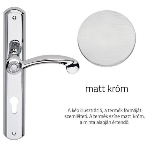 Linea Cali Cosmic matt króm Pajzsos kilincsgarnitúra 1335 PL CS