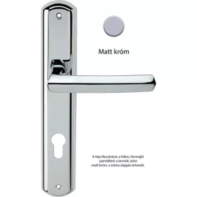   Linea Cali Dafne matt króm Pajzsos kilincsgarnitúra 509 PL CS