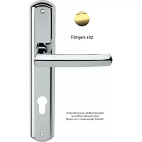   Linea Cali Dafne fényes réz Pajzsos kilincsgarnitúra 509 PL OL