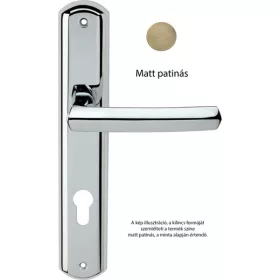   Linea Cali Dafne matt patinás Pajzsos kilincsgarnitúra 509 PL PM