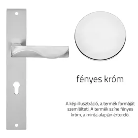   Linea Cali Duna fényes króm Pajzsos kilincsgarnitúra 1410 PL CR