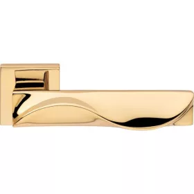   Linea Cali Duna aranyozott négyzetrozettás kilincsgarnitúra 1410 RB 019 OZ