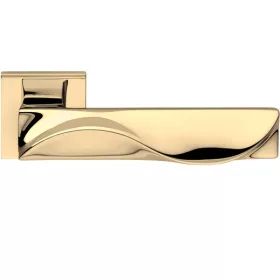   Linea Cali Duna aranyozott lapos négyzetrozettás kilincsgarnitúra 1410 024 OZ