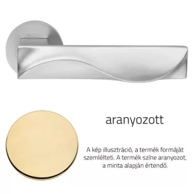   Linea Cali Duna aranyozott lapos körrozettás kilincsgarnitúra 1410 RB 025 OZ