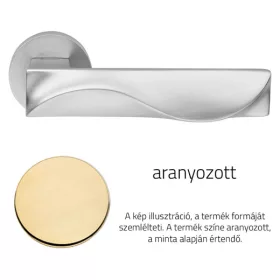   Linea Cali Duna aranyozott körrozettás kilincsgarnitúra 1410 RB 023 OZ