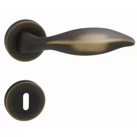   Linea Cali Delfino matt bronz körrozettás kilincsgarnitúra