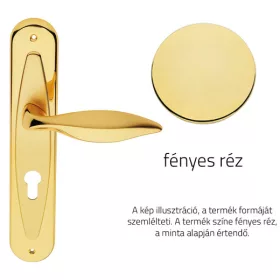   Linea Cali Delfino fényes réz Pajzsos kilincsgarnitúra 955 PL OL