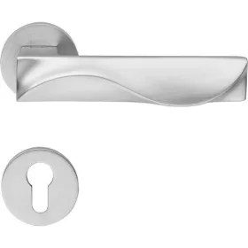   Linea Cali Duna matt króm lapos körrozettás kilincsgarnitúra 1410 RB 025 CS