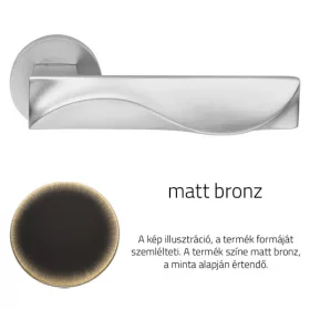   Linea Cali Duna matt bronz körrozettás kilincsgarnitúra 1410 RB 023 BM