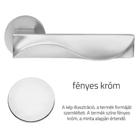   Linea Cali Duna fényes króm körrozettás kilincsgarnitúra 1410 RB 023 CR
