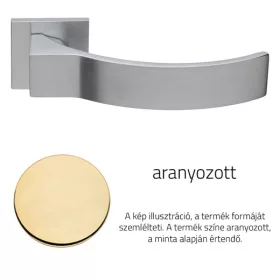   Linea Cali Elios aranyozott lapos négyzetrozettás kilincsgarnitúra 1341 RB 024 OZ