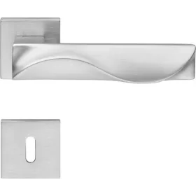   Linea Cali Duna matt króm lapos négyzetrozettás kilincsgarnitúra 1410 024 CS