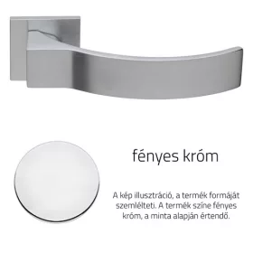   Linea Cali Elios fényes króm lapos négyzetrozettás kilincsgarnitúra 1341 RB 024 CR