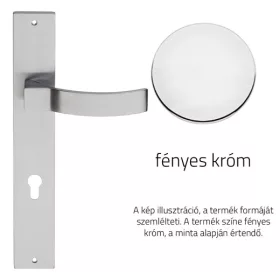   Linea Cali Elios fényes króm Pajzsos kilincsgarnitúra 1341 PL CR