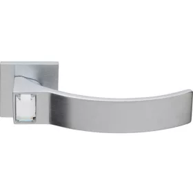   Linea Cali Elios Crystal matt króm lapos négyzetrozettás kilincsgarnitúra 1340 RB 024 CS