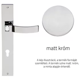   Linea Cali Elios Crystal matt króm Pajzsos kilincsgarnitúra 1340 PL CS