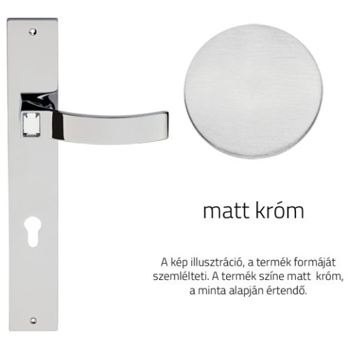 Linea Cali Elios Crystal matt króm Pajzsos kilincsgarnitúra 1340 PL CS