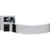 Linea Cali Elios Crystal fényes króm négyzetrozettás kilincsgarnitúra jet black kristállyal 1343 RB