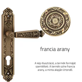   Linea Cali Epoca francia arany Pajzsos kilincsgarnitúra 1210 PL OF