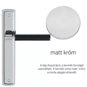   Linea Cali Elle Pelle matt króm Pajzsos kilincsgarnitúra 1052 PL CS