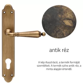   Linea Cali Florenzia antik réz kilincsgarnitúra Pajzsos 1460 PL AN