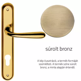   Linea Cali Garda súrolt bronz Pajzsos kilincsgarnitúra 670 PL OG