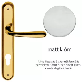   Linea Cali Garda matt króm Pajzsos kilincsgarnitúra 670 PL CS