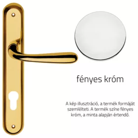   Linea Cali Garda fényes króm Pajzsos kilincsgarnitúra 670 PL CR