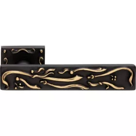   Linea Cali Frida matt bronz négyzetrozettás kilincsgarnitúra 1700 RB 007 BM