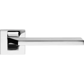   Linea Cali Giro Zincral fényes króm négyzetrozettás kilincsgarnitúra 487 RB 024 CR